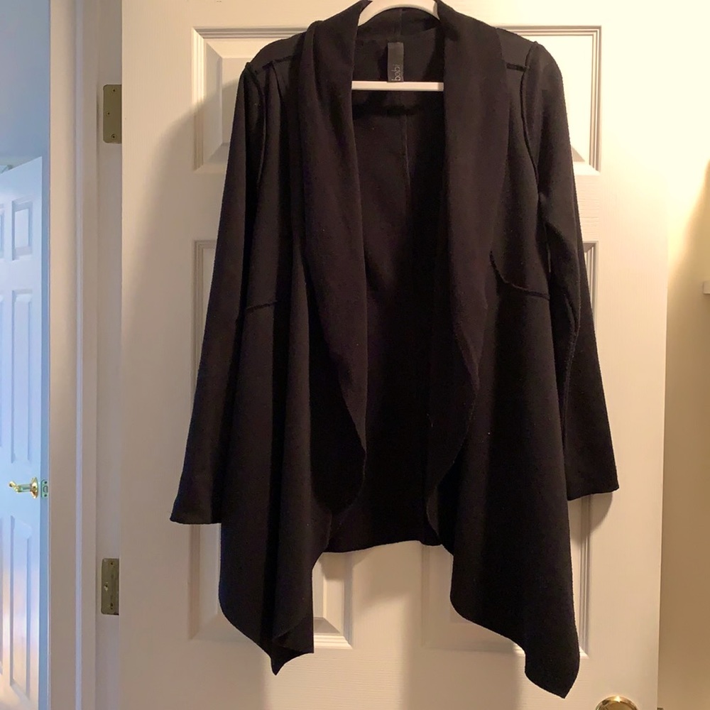Bobi LA Vegan shearling cardigan large pockets